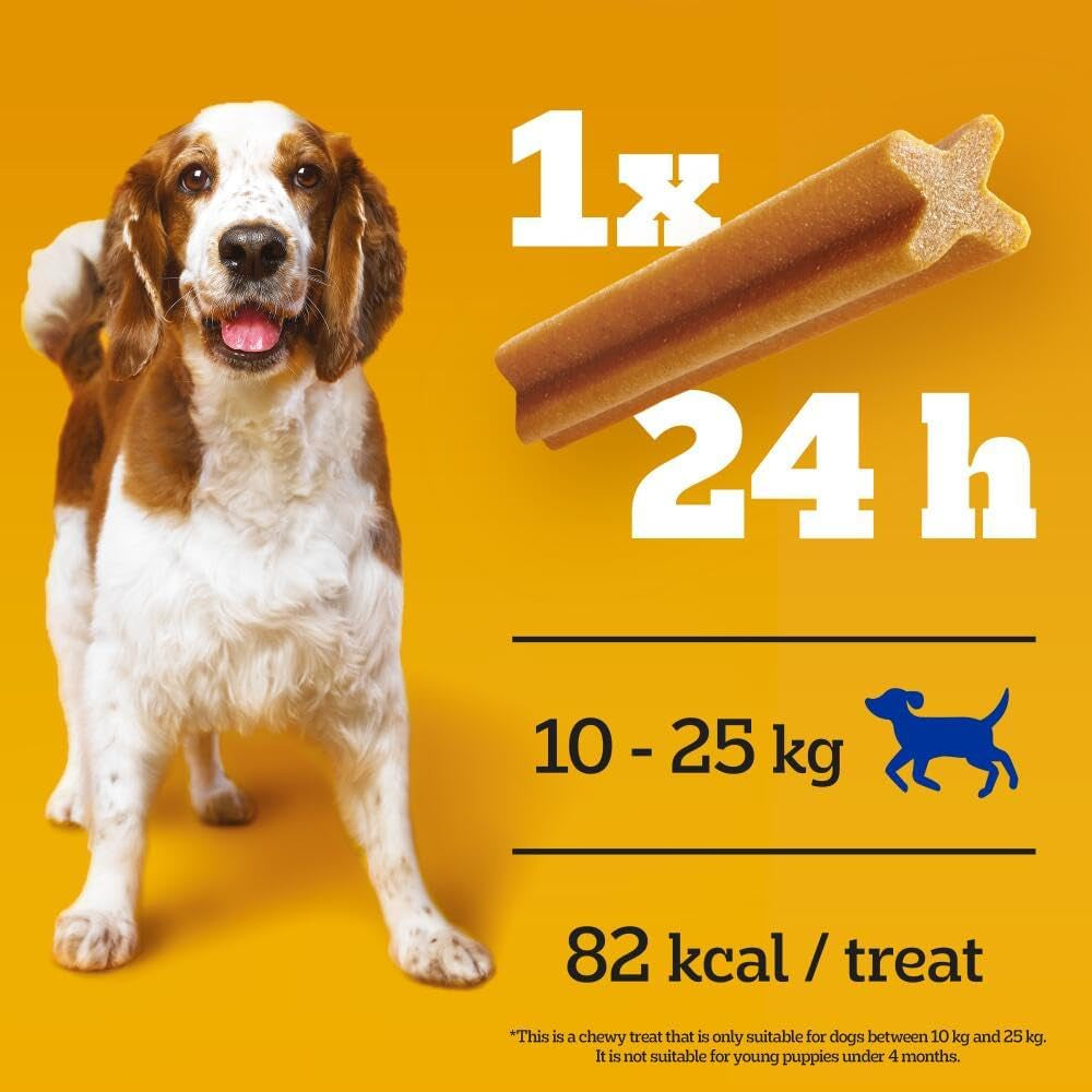 Dentastix 112 Sticks Functional Snacks, Daily Dental Chews for Medium Dogs (10 - 25 Kg), Megapack