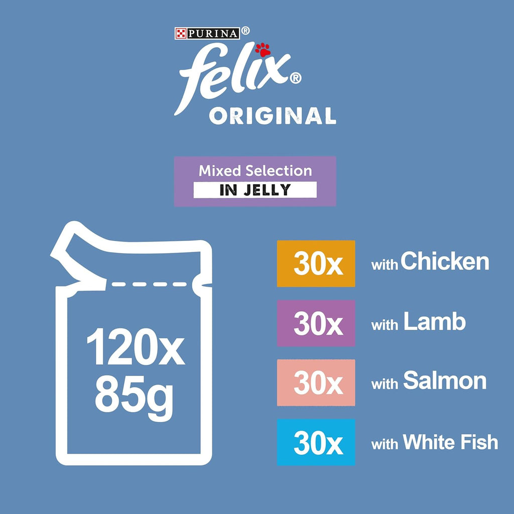 ORIGINAL Mixed Menu in Jelly Wet Cat Food 120X85G