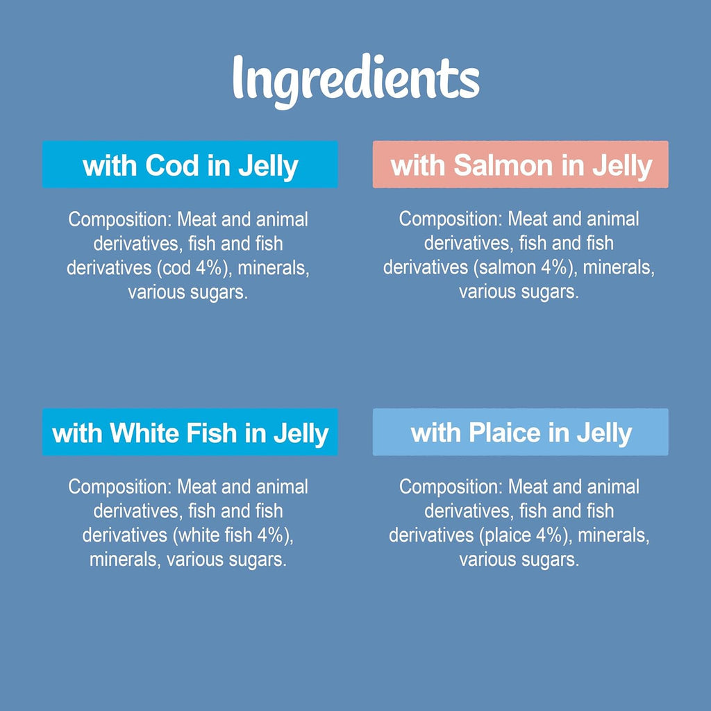 ORIGINAL Fish Favourites in Jelly Wet Cat Food 40X85G