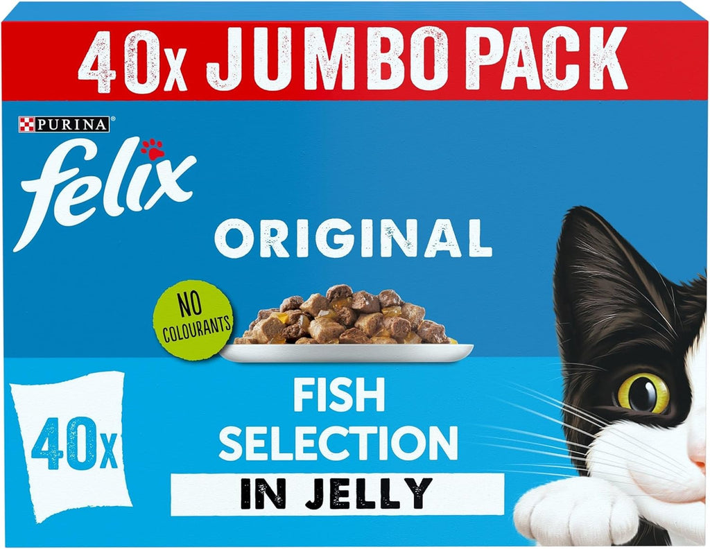 ORIGINAL Fish Favourites in Jelly Wet Cat Food 40X85G